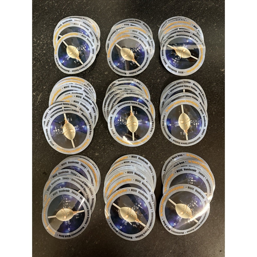 NASA ISS In-Space Soldering‎ Investigation Sticker Lot 88 MSFC Emory